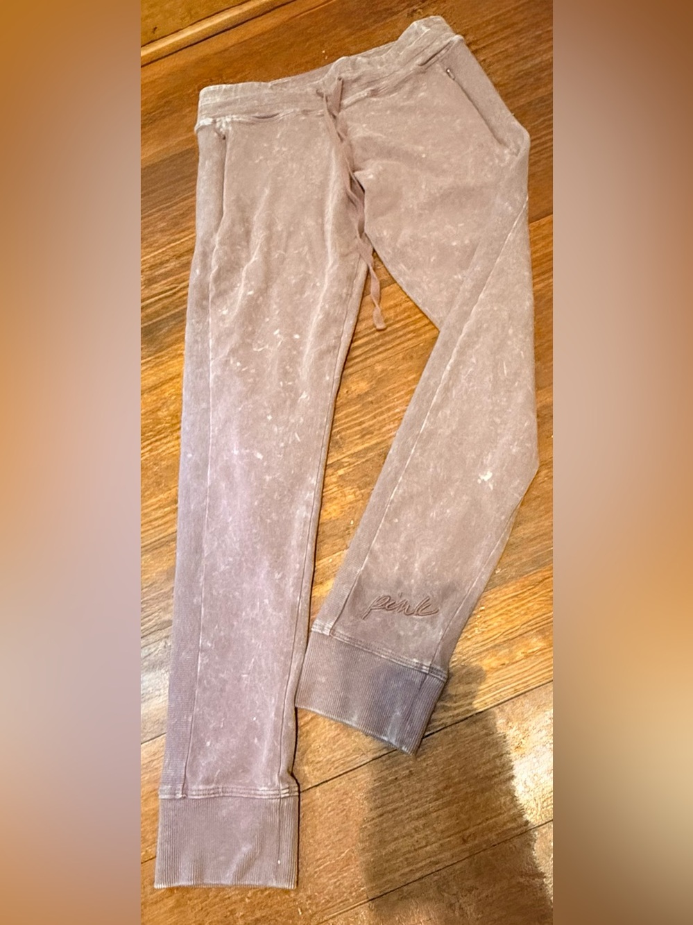 PINK Victoria's Secret Faded Taupe Jogger Leggings